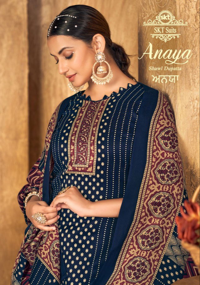 ANAYA Winter Festive Wear Wholesale Pashmina Dress Material